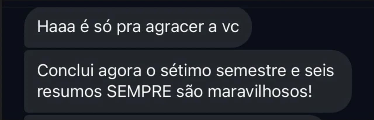 Mensagem real de aluno enviada por WhatsApp — depoimento 1